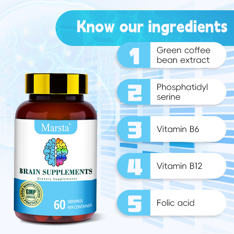 Cápsulas Marsta Brain Supplements – Vitaminas para la Salud Cerebral