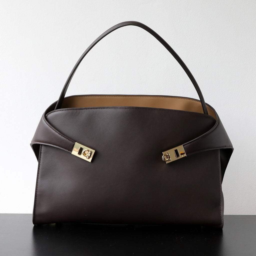 Bolso Tote Piel Genuina Mujer Gran Capacidad Cuero Vacuno Top-Grain Asa Hombro Estilo HUG 4 Colores