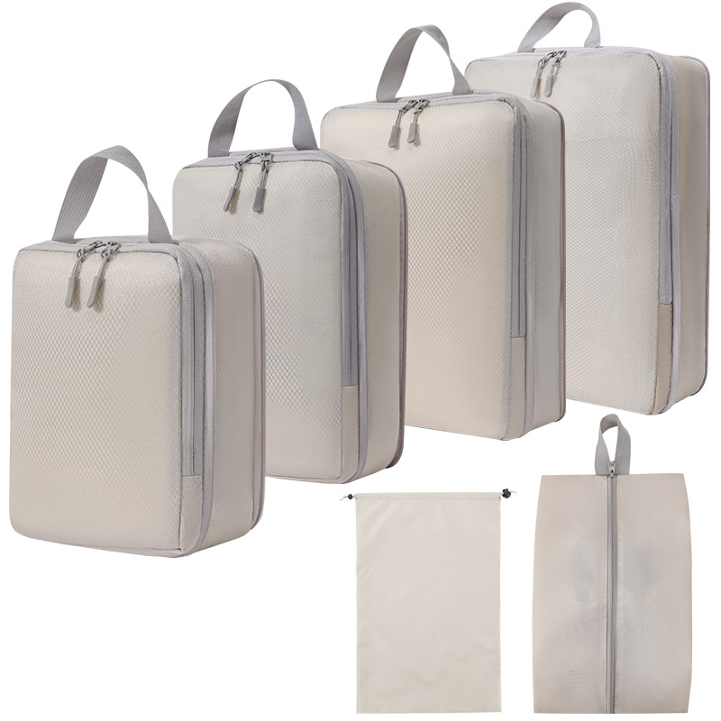 Set de Bolsas Organizadoras de Viaje Digital Cosméticos Zapatos y Ropa Compresoras de Equipaje