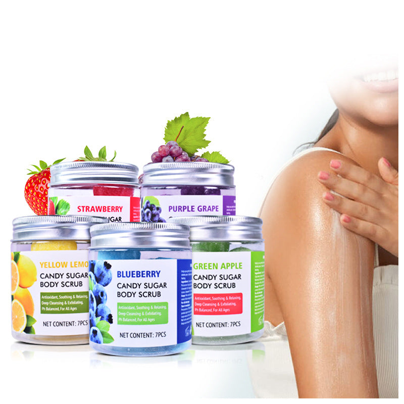Crema Exfoliante Corporal Brushed Candy – Aroma Frutal, 200g, Limpieza Profunda y Piel Suave