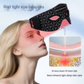 Masajeador de Ojos Facial con Silicona y Luz Roja LED Anti-Ojeras y Bolsas Recargable USB | Blanco / Negro / Rojo