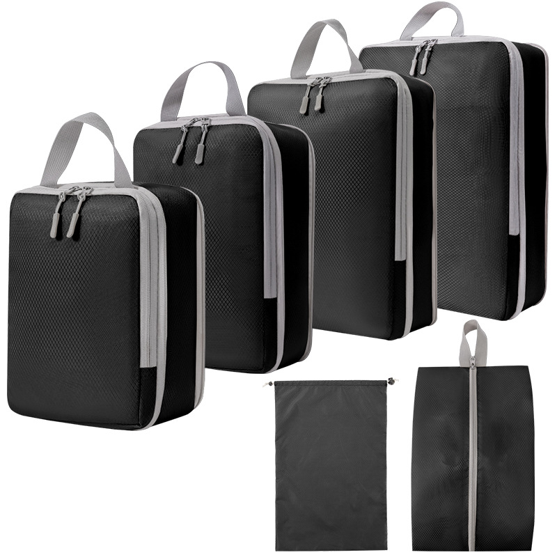 Set de Bolsas Organizadoras de Viaje Digital Cosméticos Zapatos y Ropa Compresoras de Equipaje