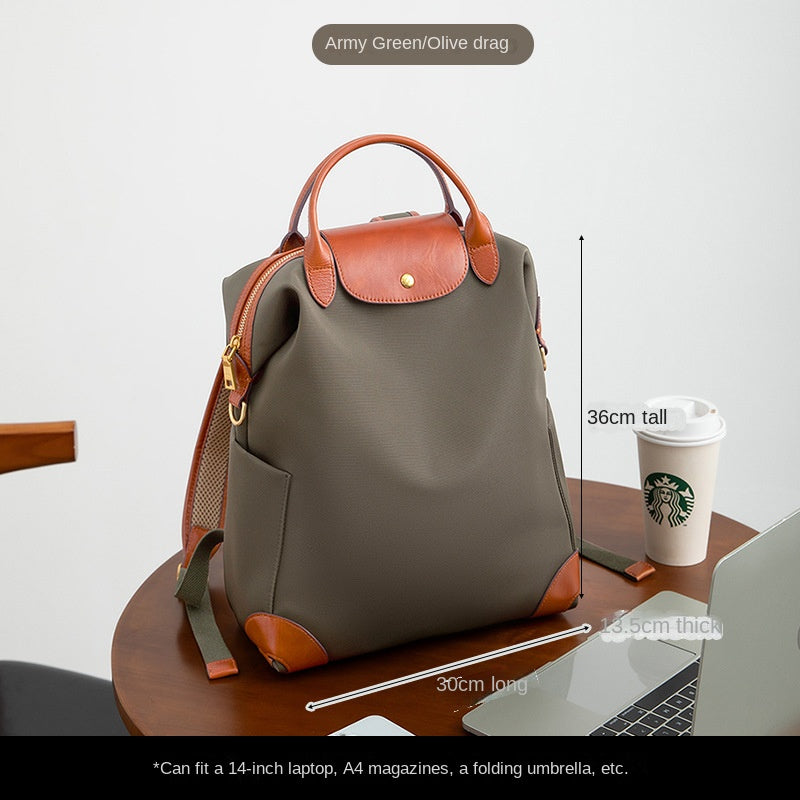 Stylish High-Quality Nylon Backpack with Large Capacity, Lightweight and Durable for Business Travel and Daily Commute