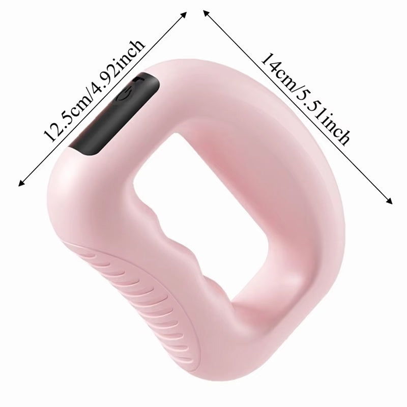 Anillo Masajeador de Fascia Eléctrico 5 Velocidades con Cinturón para Escultura Corporal USB