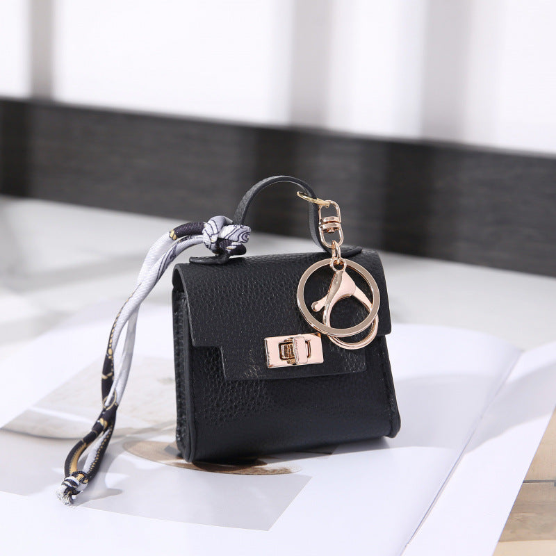 Mini Bolsa Kelly PVC Monedero Llavero Cierre Candado Unisex 7.5x4x7cm 11 Colores