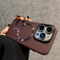 Funda Magnética Esmerilada para iPhone 12–16 Pro Max – PC, Cobertura Total, Anticaidas, 6 Colores