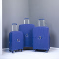 Set de Maletas 3 Piezas PP Hardshell Ruedas Dobles Expandible con Candado TSA 20/24/28 Azul Marino