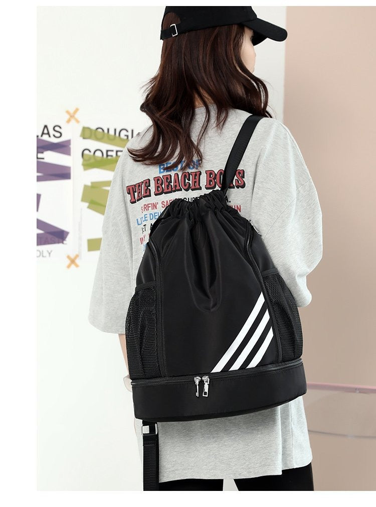 Mochila Deportiva Saco Cordón Basketball Fitness Senderismo Impermeable 7 Colores