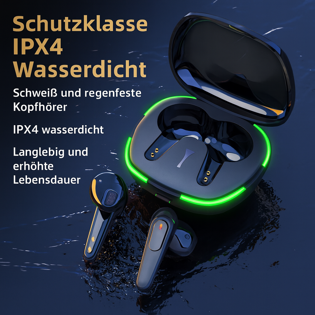Audífonos Inalámbricos TWS Bluetooth 5.0 In-Ear, Control Táctil, IPX4 y Estuche LED