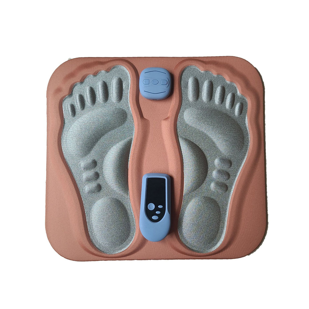 Almohadilla de Masaje Plantar EMS 3D con Pulso de Microcorriente – 6 Modos, 15 Niveles, Control Remoto, Recargable