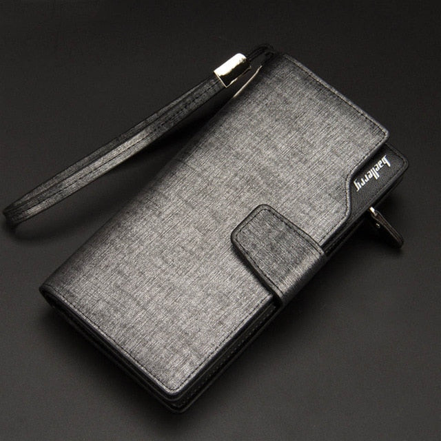 Cartera Larga para Hombre Baellerry Piel PU Premium con Tarjetero Cremallera y Gran Capacidad