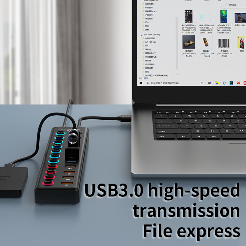 Hub 11 en 1 USB 3.1 Gen2 Expansión Multipuerto para Laptop con HDMI USB 3.0 y Lector de Tarjetas