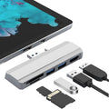 Hub Docking Station USB a HDMI para Surface Pro 4 5 6 Pantalla Simultánea Lector de Tarjetas Expansión