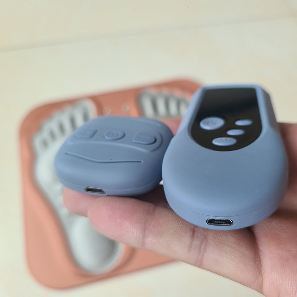 Almohadilla de Masaje Plantar EMS 3D con Pulso de Microcorriente – 6 Modos, 15 Niveles, Control Remoto, Recargable