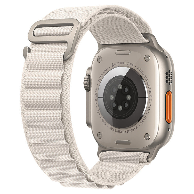 Correa de Nylon Loop para Apple Watch Series 11/10/Ultra – Alta Montaña, +60 Colores, 38–49mm