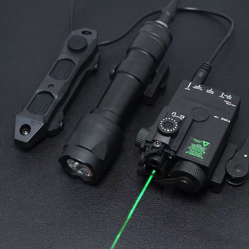 Láser Táctico IR MINI-A2 PEQ15 Riel Picatinny 20mm Compatible M300/M600 | Rojo y Verde