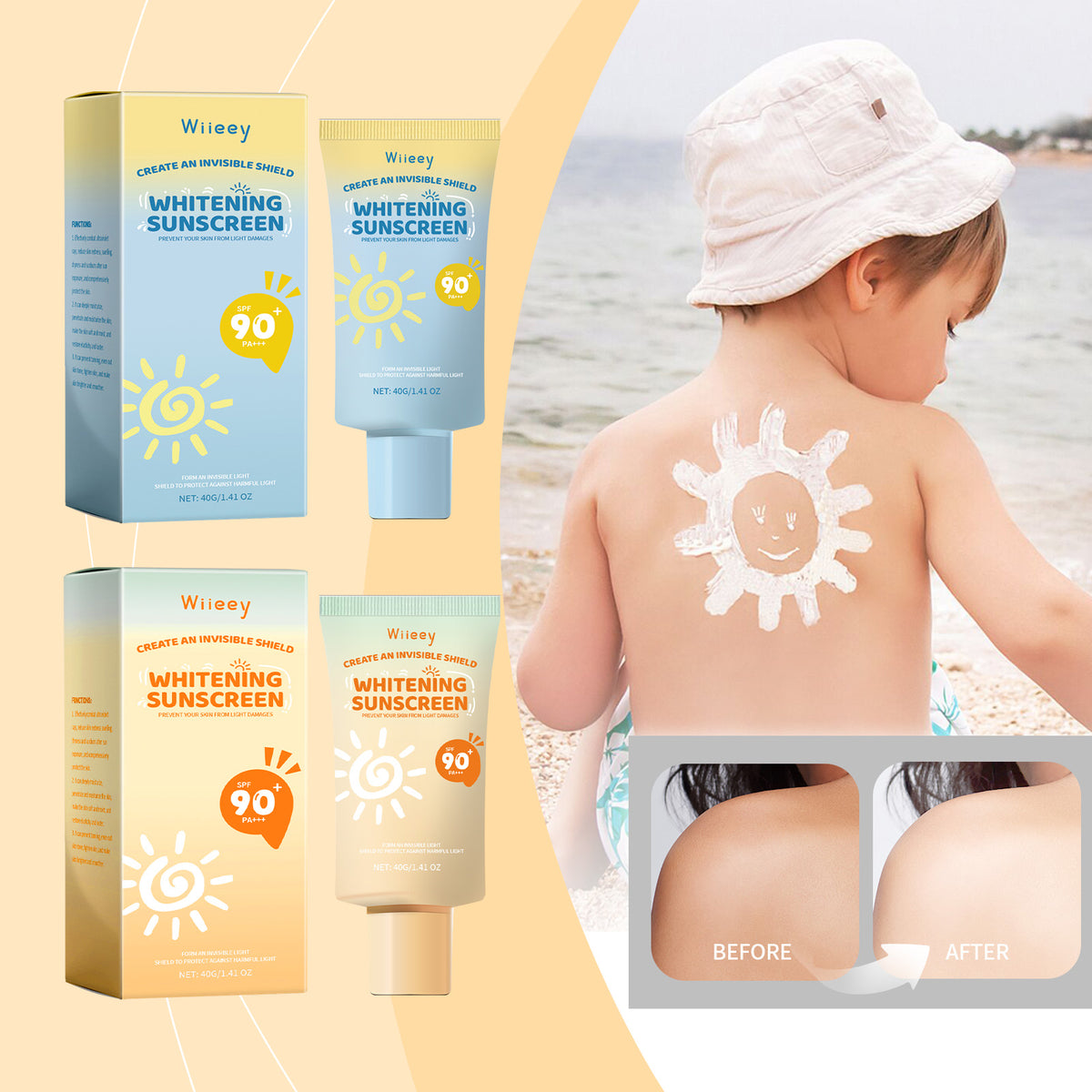 Protector Solar Blanqueador Hidratante con Colágeno y Glicerina