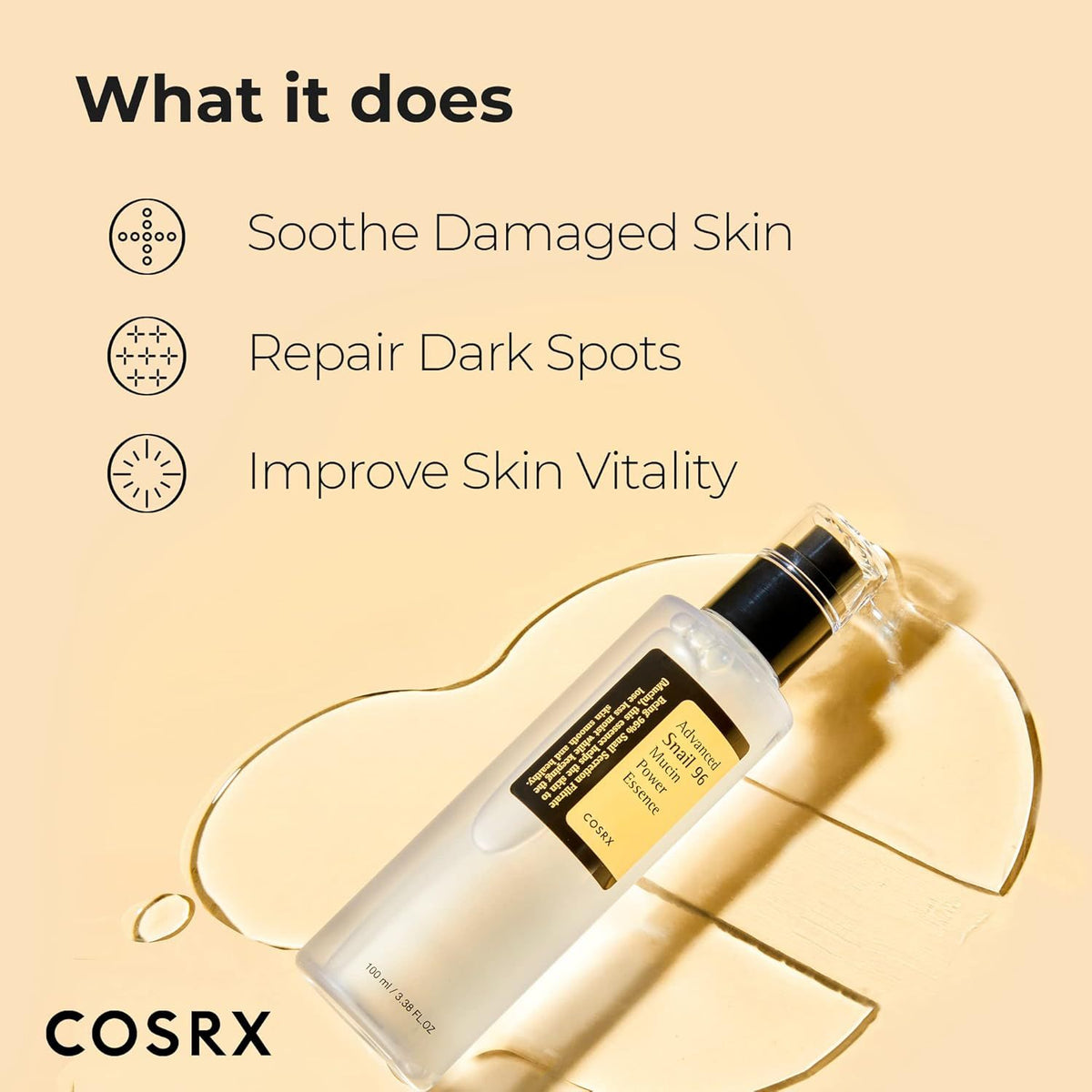 Esencia Facial Cosrx Baba de Caracol | Hidratante y Luminosa 100ml