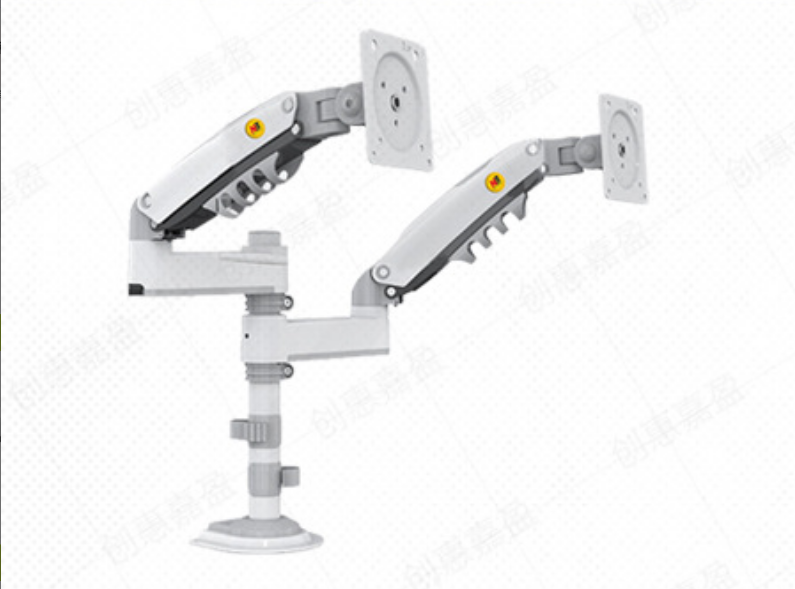 Soporte Doble Monitor H180/F160 – Brazo Giratorio Ajustable de Aleación de Aluminio, 17–27"