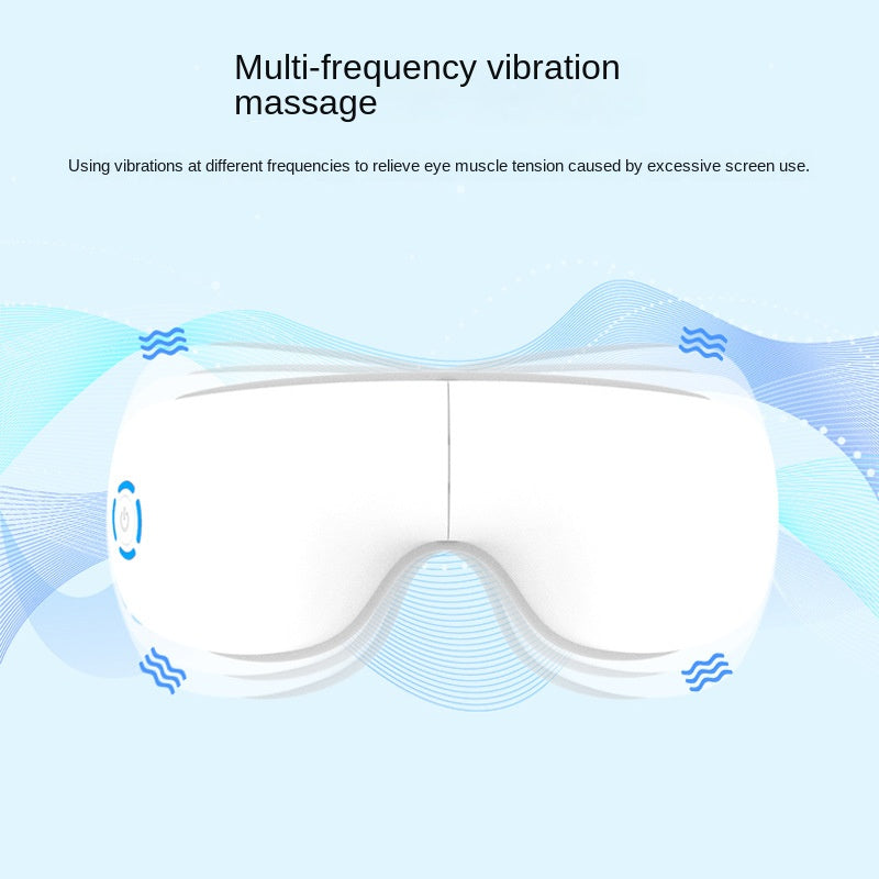 Masajeador de Ojos Recargable con Bluetooth Música Calor Vibración Terapia Anti-Fatiga Visual Plegable