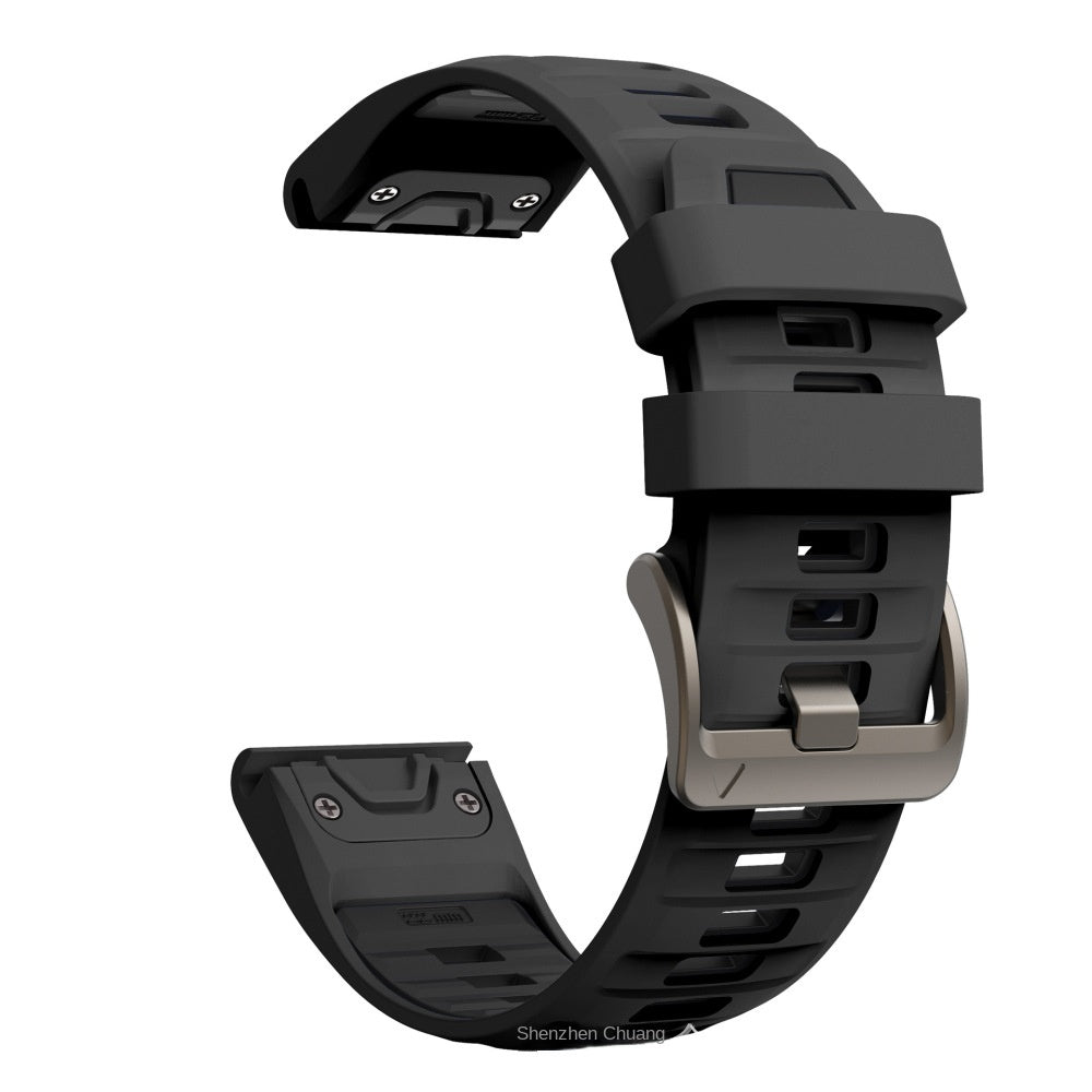 Correa de Silicona para Garmin Fenix 8 – Serie 43/47/51mm, Liberación Rápida, Estilo Deportivo