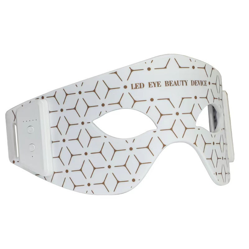 Masajeador de Ojos Facial con Silicona y Luz Roja LED Anti-Ojeras y Bolsas Recargable USB | Blanco / Negro / Rojo
