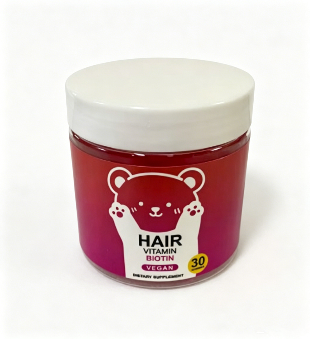 Gomitas de Biotina y Vitamina para Cabello Crecimiento Fortalecimiento y Brillo Natural