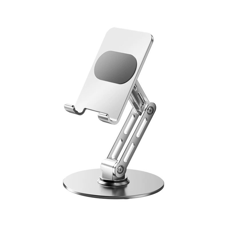 Soporte de Escritorio Giratorio para Teléfono y Tablet – Aleación de Aluminio, Doble Plegado, 5 Variantes