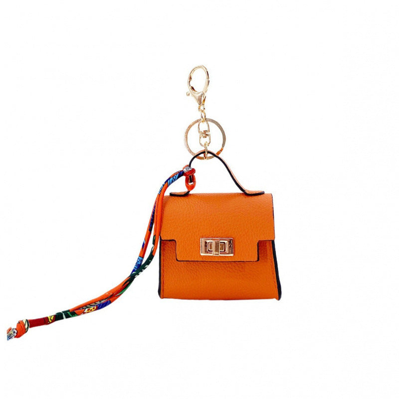 Mini Bolsa Kelly PVC Monedero Llavero Cierre Candado Unisex 7.5x4x7cm 11 Colores
