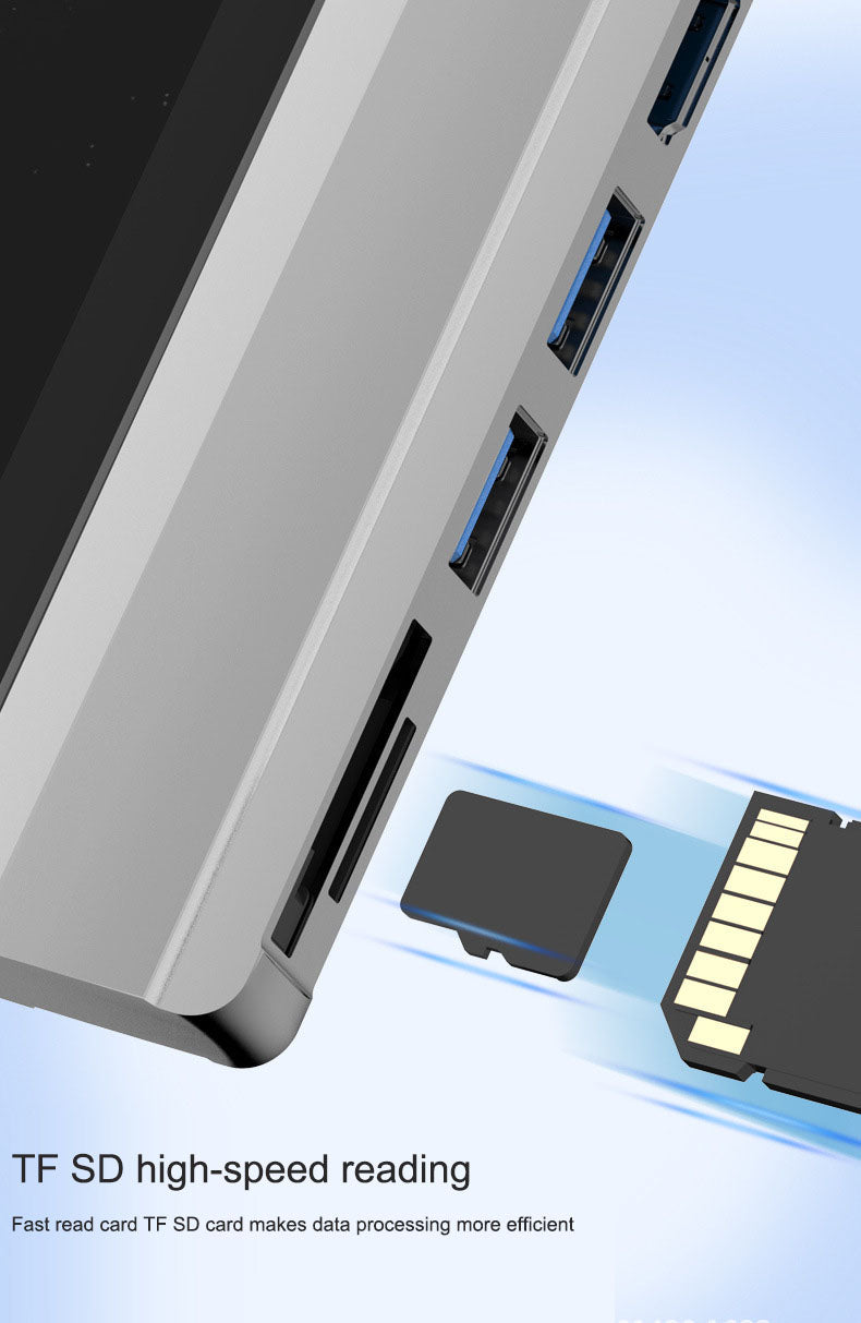 Hub Docking Station USB a HDMI para Surface Pro 4 5 6 Pantalla Simultánea Lector de Tarjetas Expansión