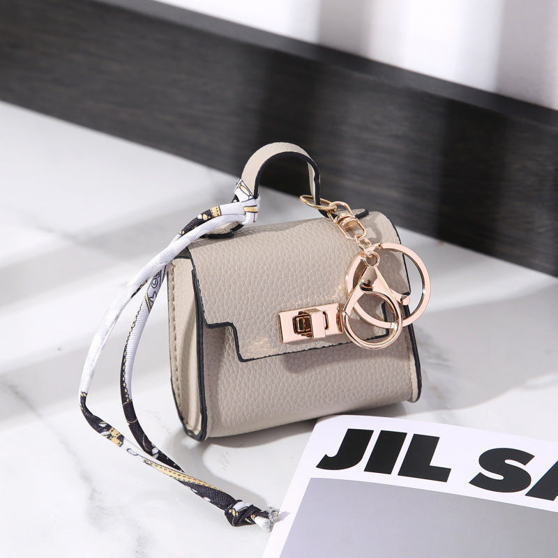 Mini Bolsa Kelly PVC Monedero Llavero Cierre Candado Unisex 7.5x4x7cm 11 Colores