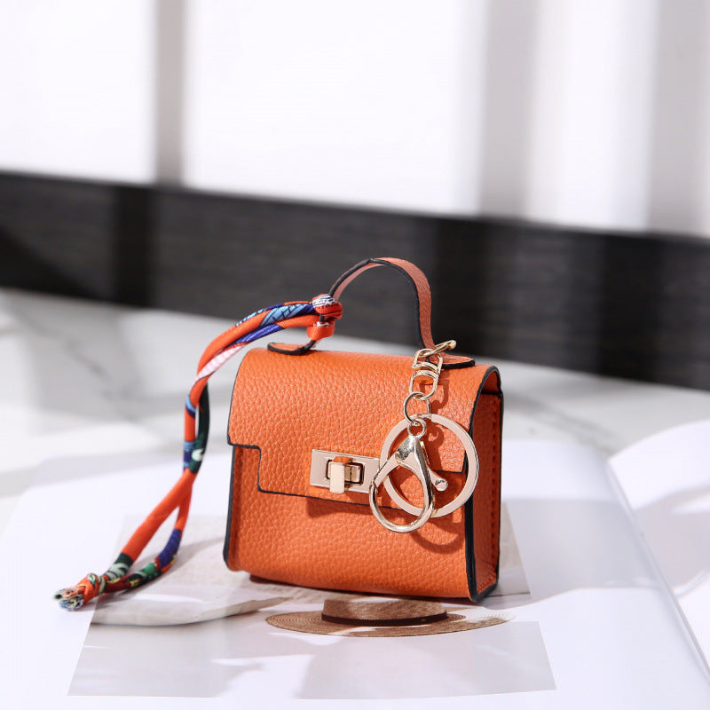 Mini Bolsa Kelly PVC Monedero Llavero Cierre Candado Unisex 7.5x4x7cm 11 Colores