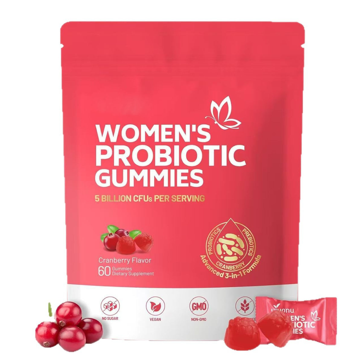 Gomitas Probiotióticas para Mujer — 60 piezas
