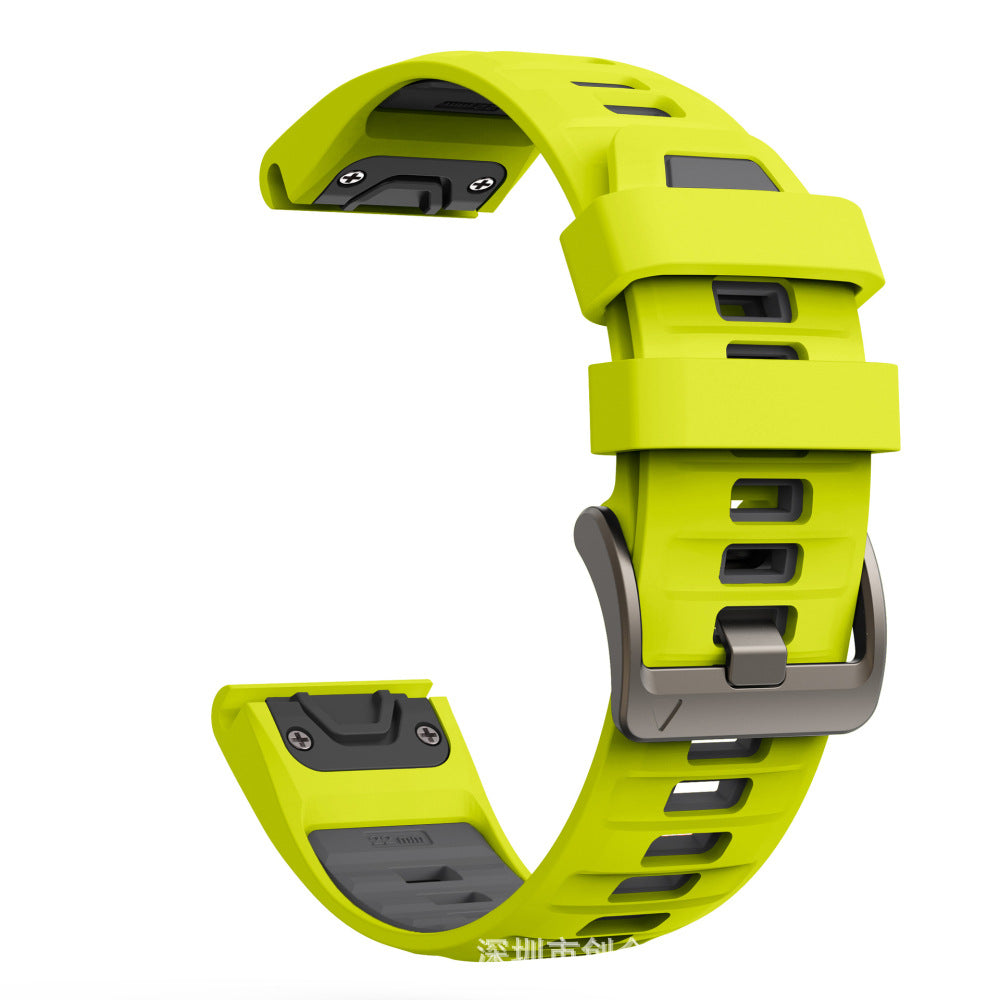 Correa de Silicona para Garmin Fenix 8 – Serie 43/47/51mm, Liberación Rápida, Estilo Deportivo