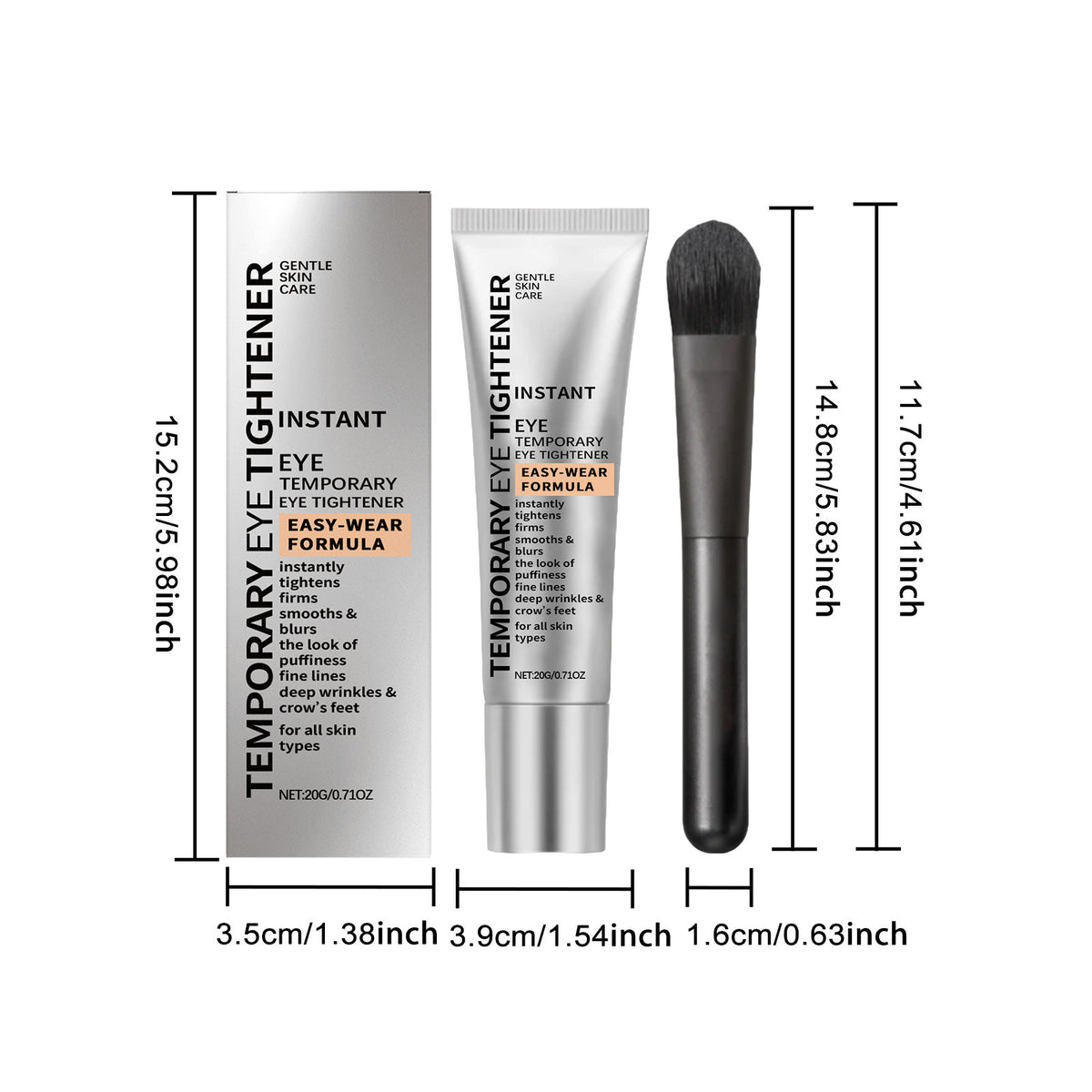 Crema Contorno de Ojos con Masaje Elástica e Hidratante