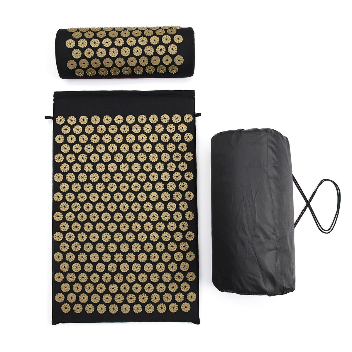 Set de Acupresión 3 Piezas Pad Acupuntura Agujas Lotus para Masaje y Alivio de Estrés