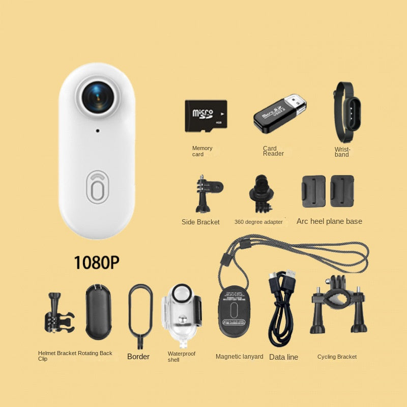 Mini Cámara Deportiva con Clip Magnético – Para Bicicleta, Mascotas y Aventuras