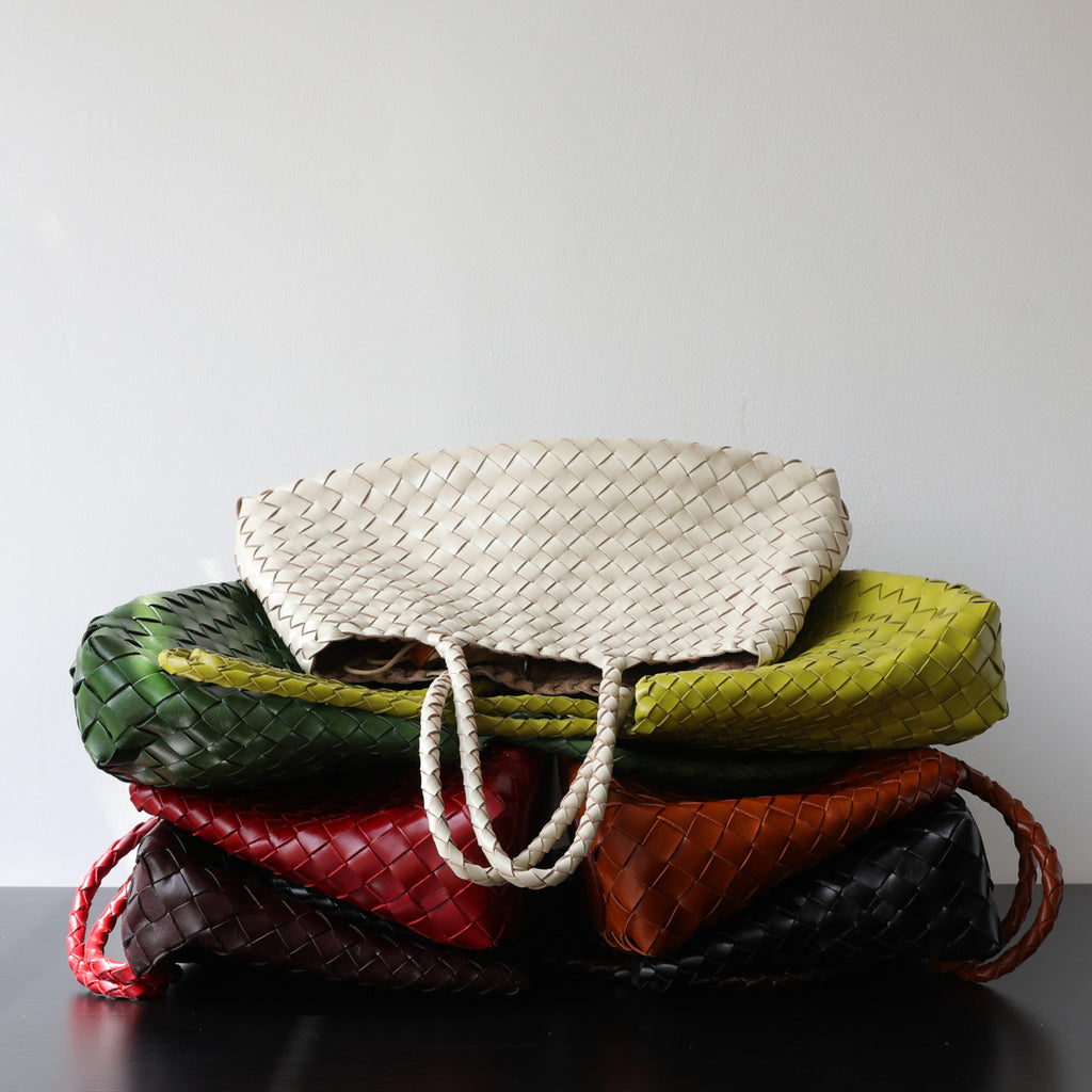 Bolsa Tejida Underarm Woven Bag Asa Trenzada 7 Colores Talla Small 37cm / Large 44cm