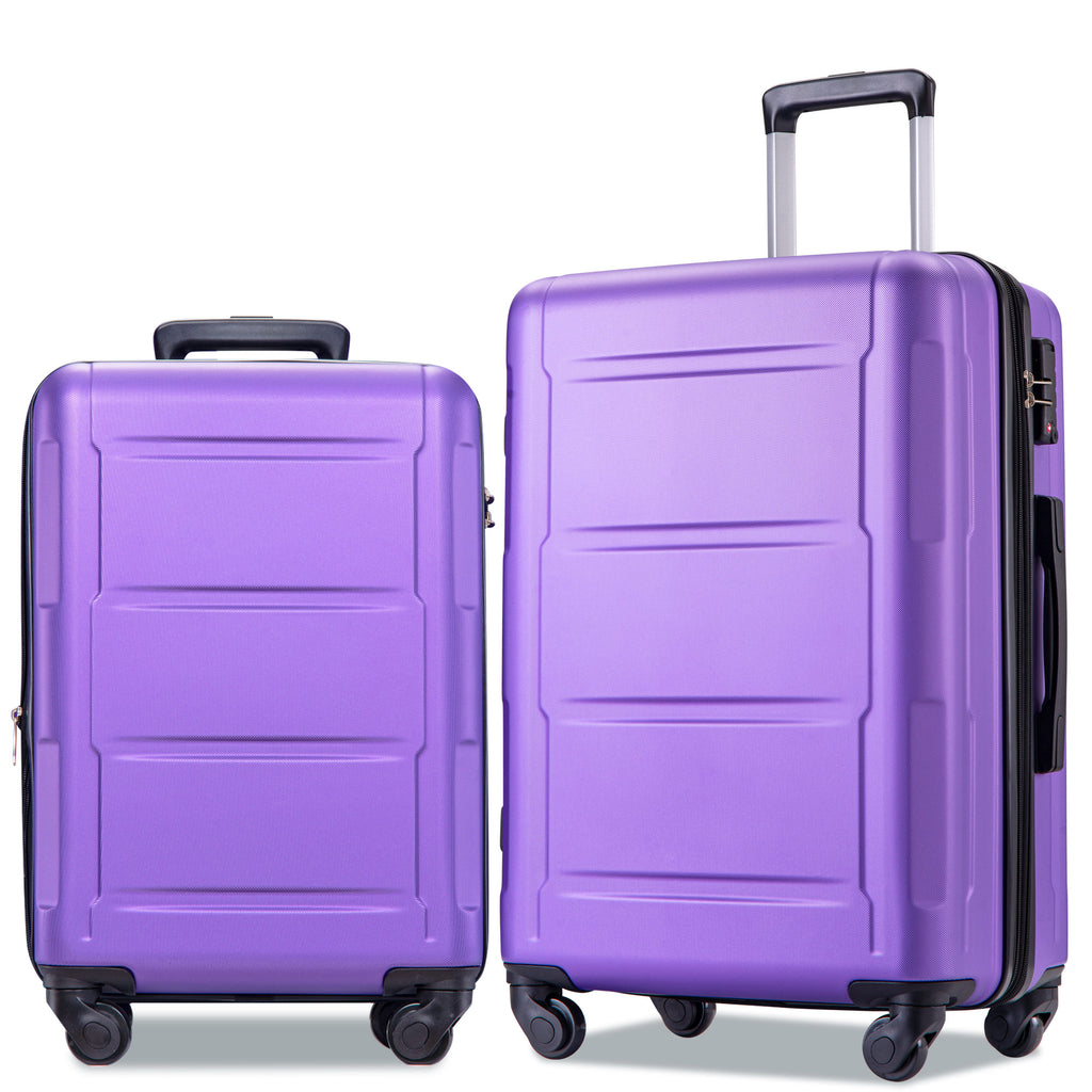 Set 2 Maletas PP Hardshell 20/28 Pulgadas Ruedas Dobles Candado TSA Expandibles Viaje