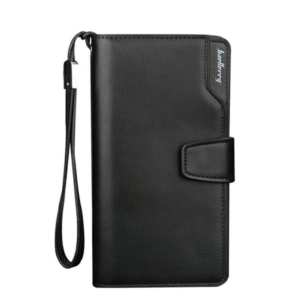 Cartera Larga para Hombre Baellerry Piel PU Premium con Tarjetero Cremallera y Gran Capacidad