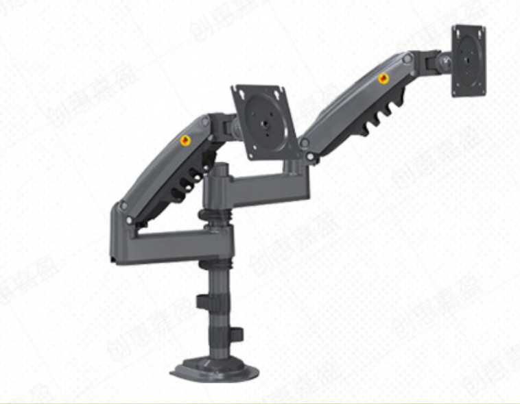 Soporte Doble Monitor H180/F160 – Brazo Giratorio Ajustable de Aleación de Aluminio, 17–27"
