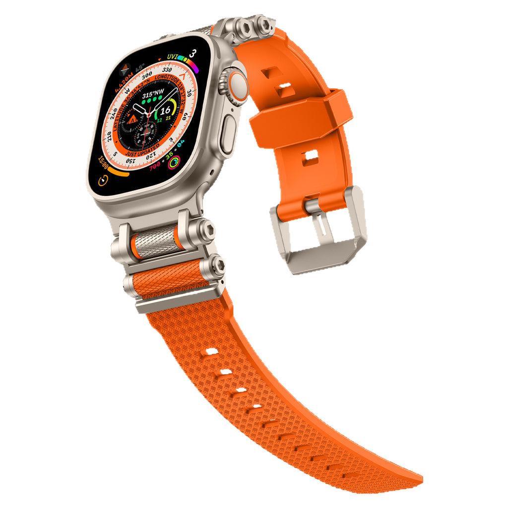 Correa de Silicona con Fibra de Carbono para Apple Watch y Samsung Galaxy Watch Ultra – Estilo Fashion, 22mm