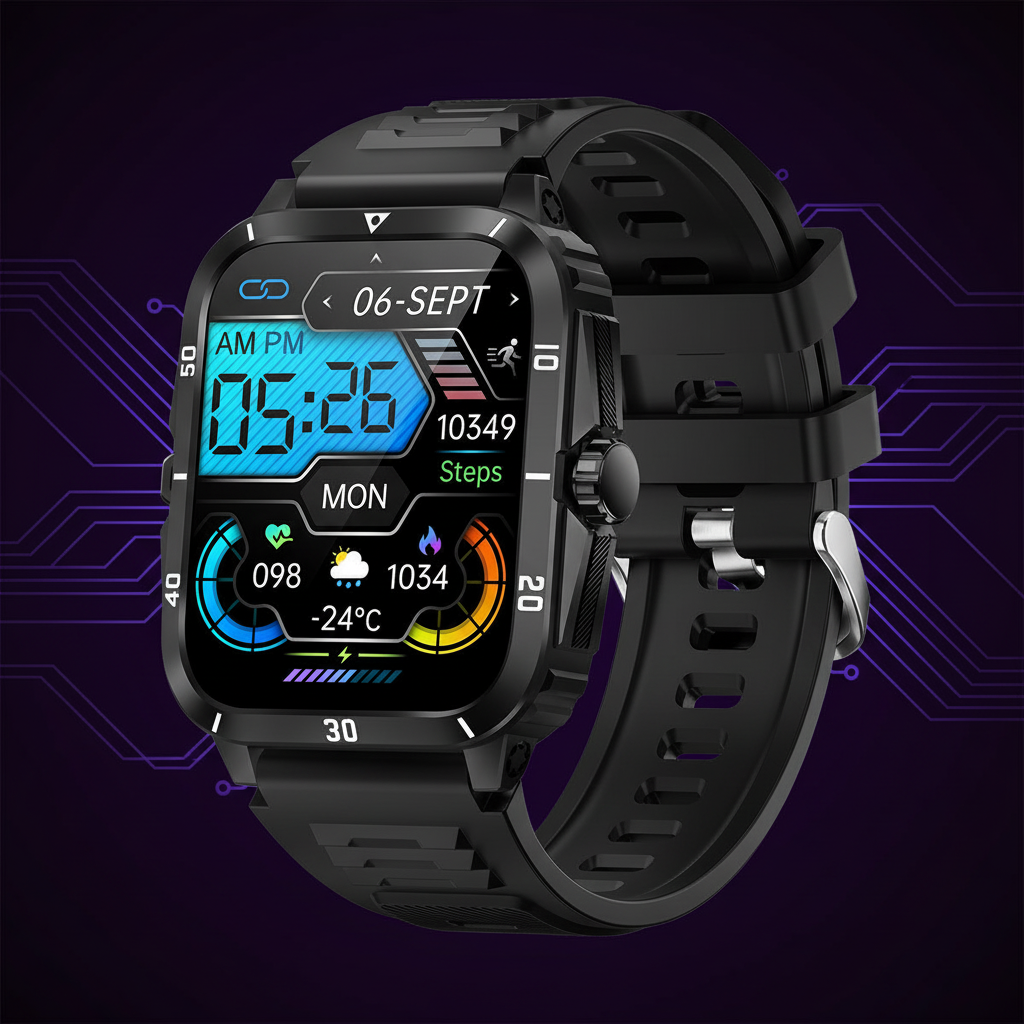 Smartwatch KT71 Deportivo – Bluetooth, Llamadas y Resistencia al Agua 3 Metros
