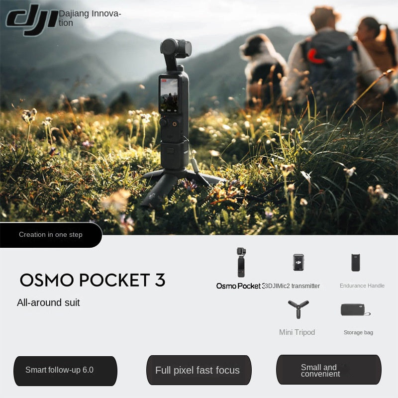 DJI Osmo Pocket 3 Cámara Gimbal Portátil Compacta para Viaje Vlog y Fotografía Digital