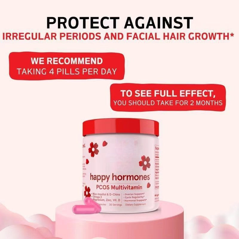 Happy Hormones PCOS Multivitamina – Myo + D-Chiro Inositol 120 Cápsulas
