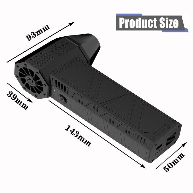 Soplador Eléctrico Portátil Turbo Huracán Secador de Cabello y Soplador de Polvo para Uso Outdoor