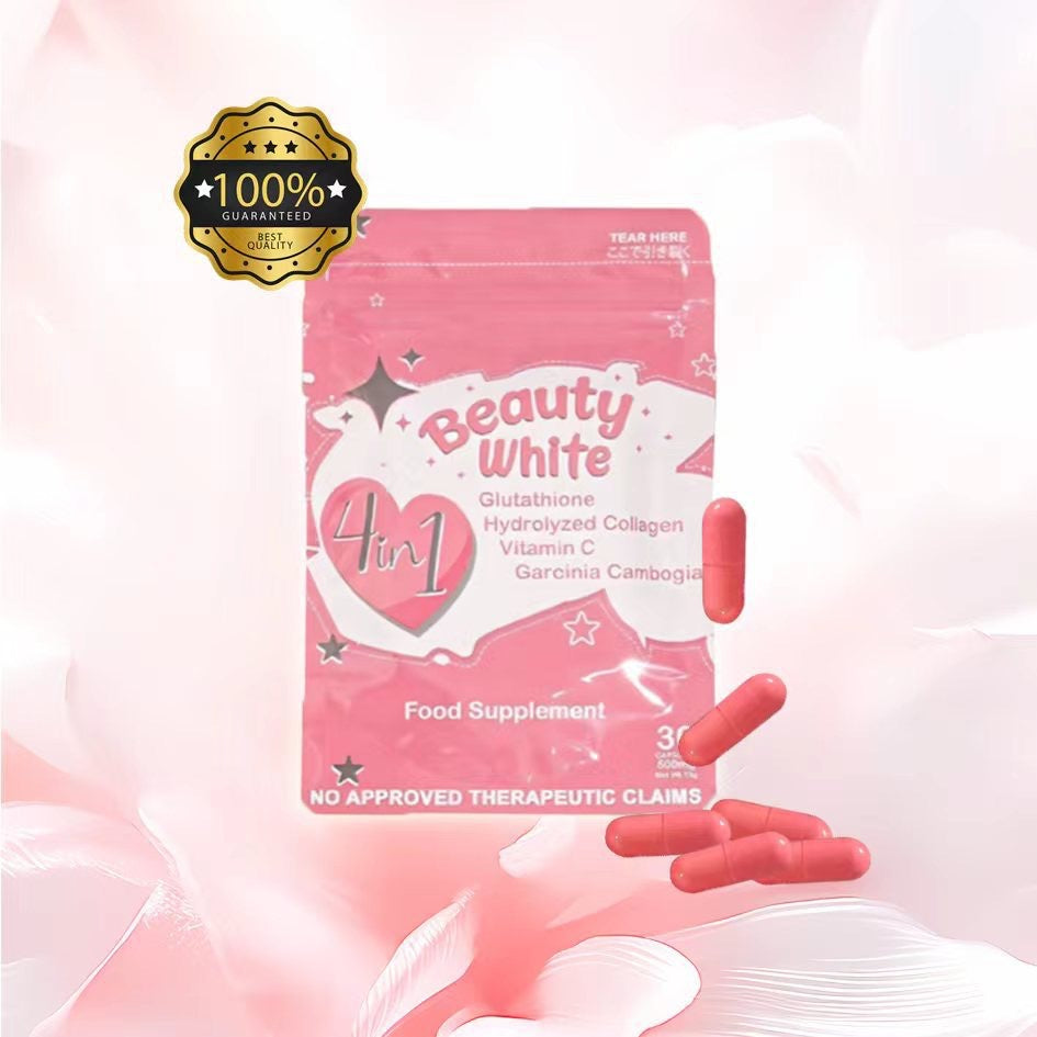 Cápsulas Beauty White 4en1 Glutatión y Colágeno — 30 Cápsulas