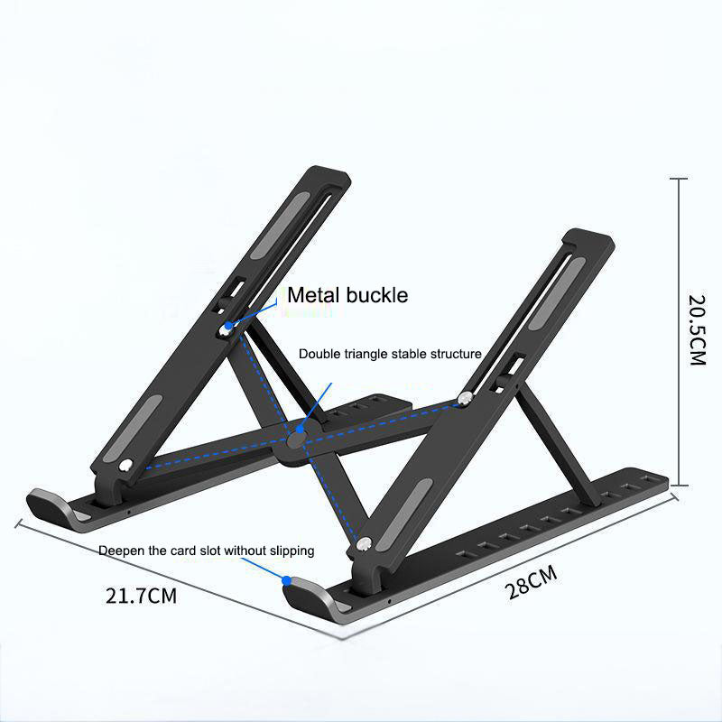 Soporte Plegable N3 para Laptop con Elevación y Enfriamiento Base Portátil para Escritorio y Tablet