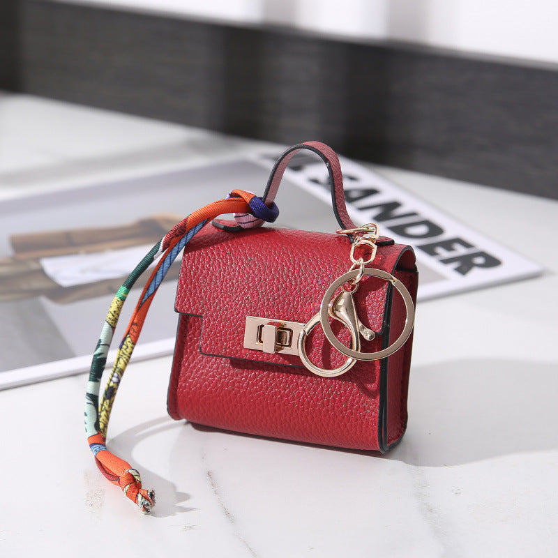 Mini Bolsa Kelly PVC Monedero Llavero Cierre Candado Unisex 7.5x4x7cm 11 Colores