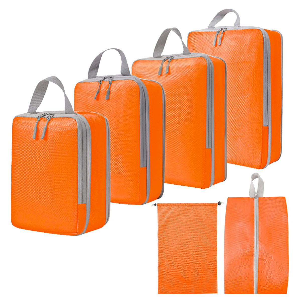 Set de Bolsas Organizadoras de Viaje Digital Cosméticos Zapatos y Ropa Compresoras de Equipaje